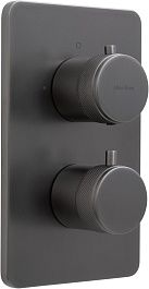 Allen Brau Смеситель для ванны Priority 5.31213-MG (с внутренней частью, 2 выхода) графит браш – фотография-1