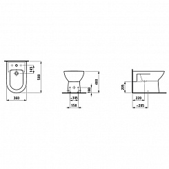 Laufen Биде напольное Pro 8.3295.1.000.304.1 – фотография-4