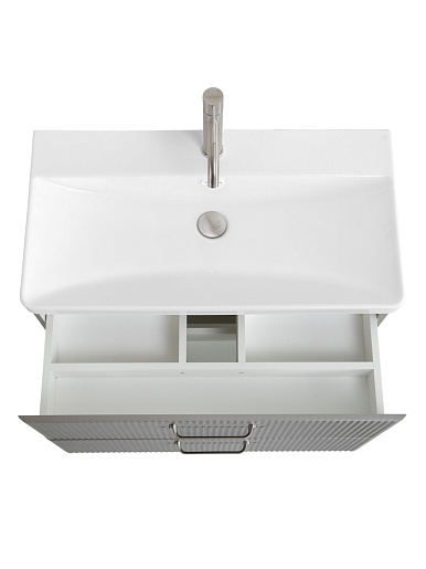 BelBagno Тумба под раковину Due 80 без ручек подвесная Сатин – картинка-9