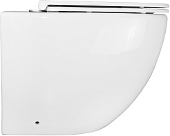 Azario Унитаз приставной Grado AZ-2141D-UQ1 безободковый с сиденьем микролифт белый – фотография-4