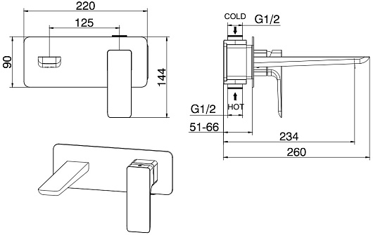 Allen Brau Смеситель для раковины Infinity 5.21003-00 (с внутренней частью) хром – фотография-6
