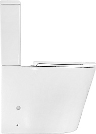 Azario Унитаз-компакт Maro AZ-2125 безободковый с бачком с сиденьем микролифт белый – фотография-6