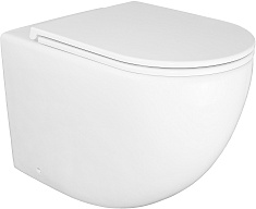 Azario Унитаз приставной Grado AZ-2141D-UQ1 безободковый с сиденьем микролифт белый