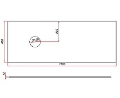 Зов Тумба с раковиной Кито 120 столешница подвесная белая/тростник – фотография-5
