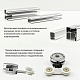Paini Душевой уголок Dax 120х80 84CR12080 хром матовый – фотография-9