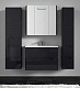 Водолей Мебель для ванной "Флорена 80" подвесная черная – фотография-9