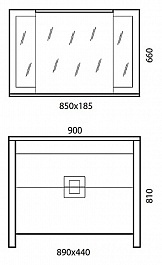  Мебель для ванной "Quadro 90" – фотография-4