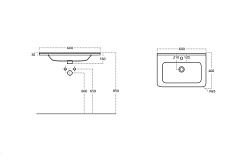 BelBagno Тумба с раковиной Albano-Cer 60 подвесная Cemento Verona Grigio – фотография-14
