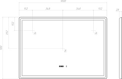 Vigo Зеркало Geometry Luxe 1000 – фотография-13