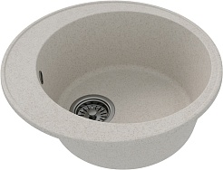 Teymi Мойка кухонная Lina Smart D48 кварцевая белая матовая – фотография-3