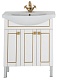Aquanet Мебель для ванной "Честер 75" белый/золото – фотография-13