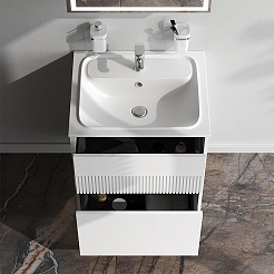 Am.Pm Тумба под раковину Func 60 подвесная белая матовая – фотография-6