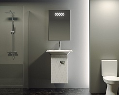  Тумба с раковиной Торус 50 L бежевый – фотография-5