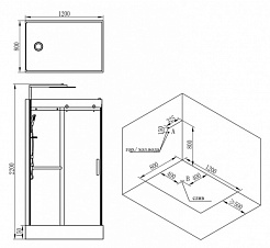 Orans Душевая кабина SR-8629 ED REVERSIBLE – фотография-6