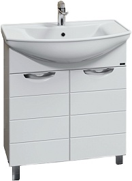 СанТа Мебель для ванной Родос 75 белая – фотография-4