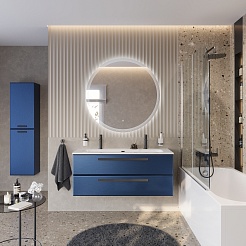 Cezares Тумба с раковиной Eco Cer-N 120 sapfiro CZR-8073-120 ручки чёрные – фотография-3