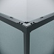 Grossman  Душевой уголок Galaxy 110x100x195 профиль черный матовый стекло шиншилла – фотография-21