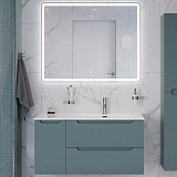 BelBagno Мебель для ванной Etna 100 R подвесная голубая матовая