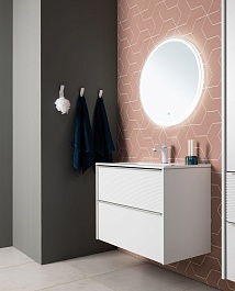 Aquanet Тумба с раковиной Вита 80 Flat подвесная белая матовая – фотография-16