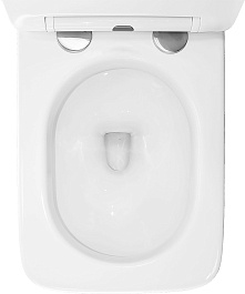 Azario Унитаз подвесной AZ-101C импульсный безободковый с инсталляцией белый – фотография-12