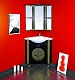 Misty Мебель для ванной Olimpia Lux 60 угловая черная патина L – фотография-11