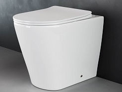 Ceramicanova Напольный приставной унитаз Highlight Rimless CN1812 белый – фотография-4