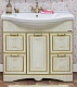 Sanflor Мебель для ванной Адель 100 белая, патина золото – картинка-13