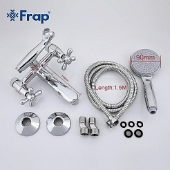 Frap Смеситель для ванны с душем H25 F3025 хром – фотография-4
