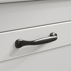 Equil Тумба под раковину Lago 80 2 ящика подвесная белая/дерево – фотография-5