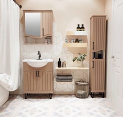 Runo Тумба под раковину Марсель 65 бежевая – фотография-4