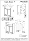 Бриклаер Мебель для ванной Лючия 70 белая, шкафчик – фотография-19