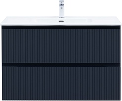 Aquanet Мебель для ванной Джейн (Flat) 100 подвесная маренго матовый – фотография-4