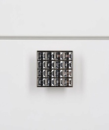 Aquanet Пенал для ванной "Мадонна" белый с кристаллами Swarovski – фотография-2