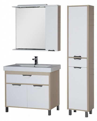 Aquanet Тумба с раковиной "Гретта 100" дуб (171575) – картинка-7