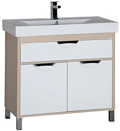 Aquanet Тумба под раковину Гретта 90 дуб – фотография-1