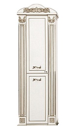 Misty Пенал для ванной Барокко 60 L белый, патина – фотография-1