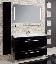 Акватон Мебель для ванной "Мадрид 100 М-1" черная – фотография-2