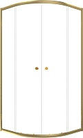 Triton Душевой уголок Альфа-Голд 90x90 стекло прозрачное профиль золото