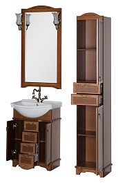 Aquanet Комплект Мебели "Луис 60" NEW темный орех – фотография-8