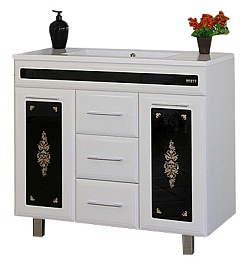 Misty Тумба с раковиной Мальта 90 узор – фотография-1