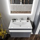 Бриклаер Мебель для ванной Берлин 80 оникс серый с белой ручкой – фотография-28
