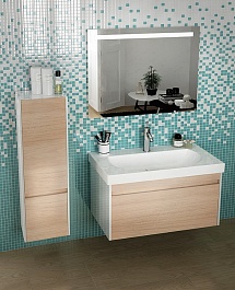 Kerama Marazzi Мебель для ванной BUONGIORNO 100 дуб с 2 ящиками – фотография-2
