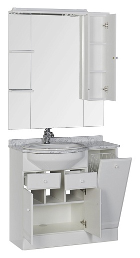 Aquanet Комплект Мебели "Марсель 90" L с б/к (161156) – картинка-5