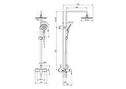 Aquatek Душевая система Бетта AQ2160MB матовая черная – фотография-5