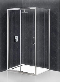 BelBagno Душевой уголок Uno 100/80 UNO-195-AH-1-100/80-C-Cr стекло прозрачное – фотография-1