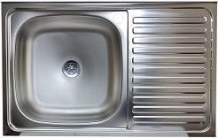 КромРус Мойка кухонная S-416, 1.5" левая – фотография-1
