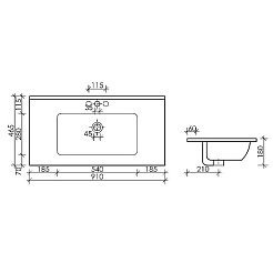 Sancos Тумба с раковиной Smart 90 дуб бардолино раковина Element 91 CN7002 – фотография-4