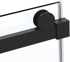 Vincea Душевой уголок Como Soft 140x90 VSR-1CS9014CLB профиль черный стекло прозрачное – фотография-8