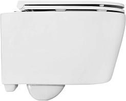 Azario Унитаз подвесной Uno AZ-2380 безободковый белый – фотография-5