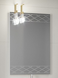  Мебель для ванной Порто 100 белый/золото – фотография-3